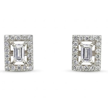 Art Deco Floating Halo Earrings