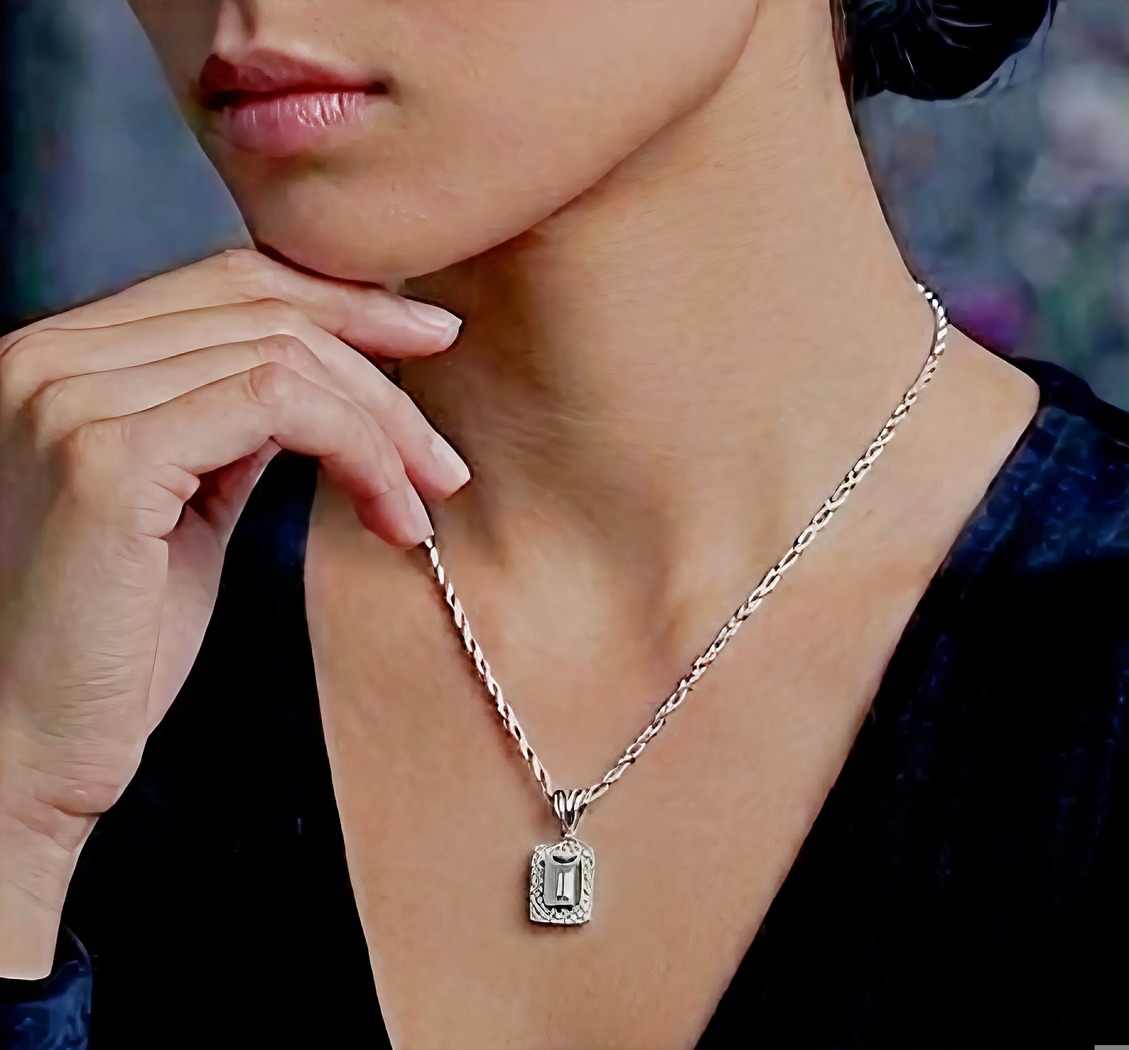 Art Deco Floating Halo Pendant