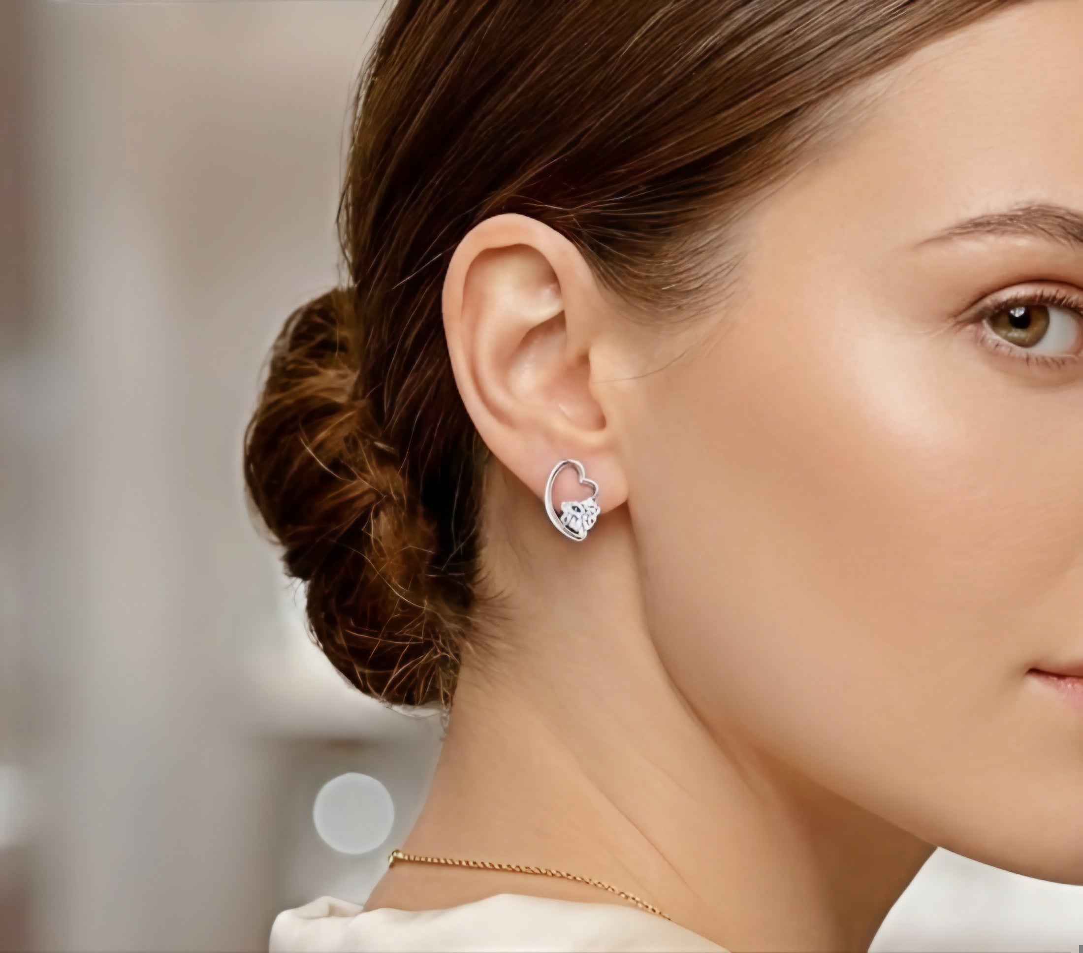Intertwined Hearts Romance Earrings