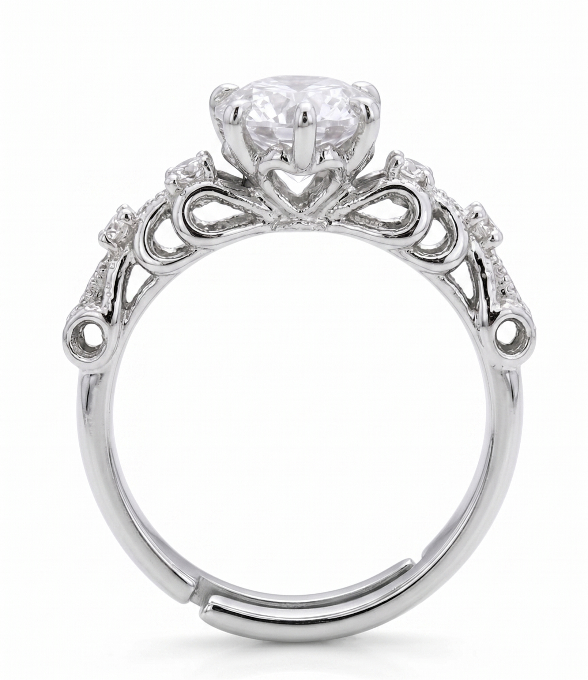 Silver Round Vintage Legacy Ring