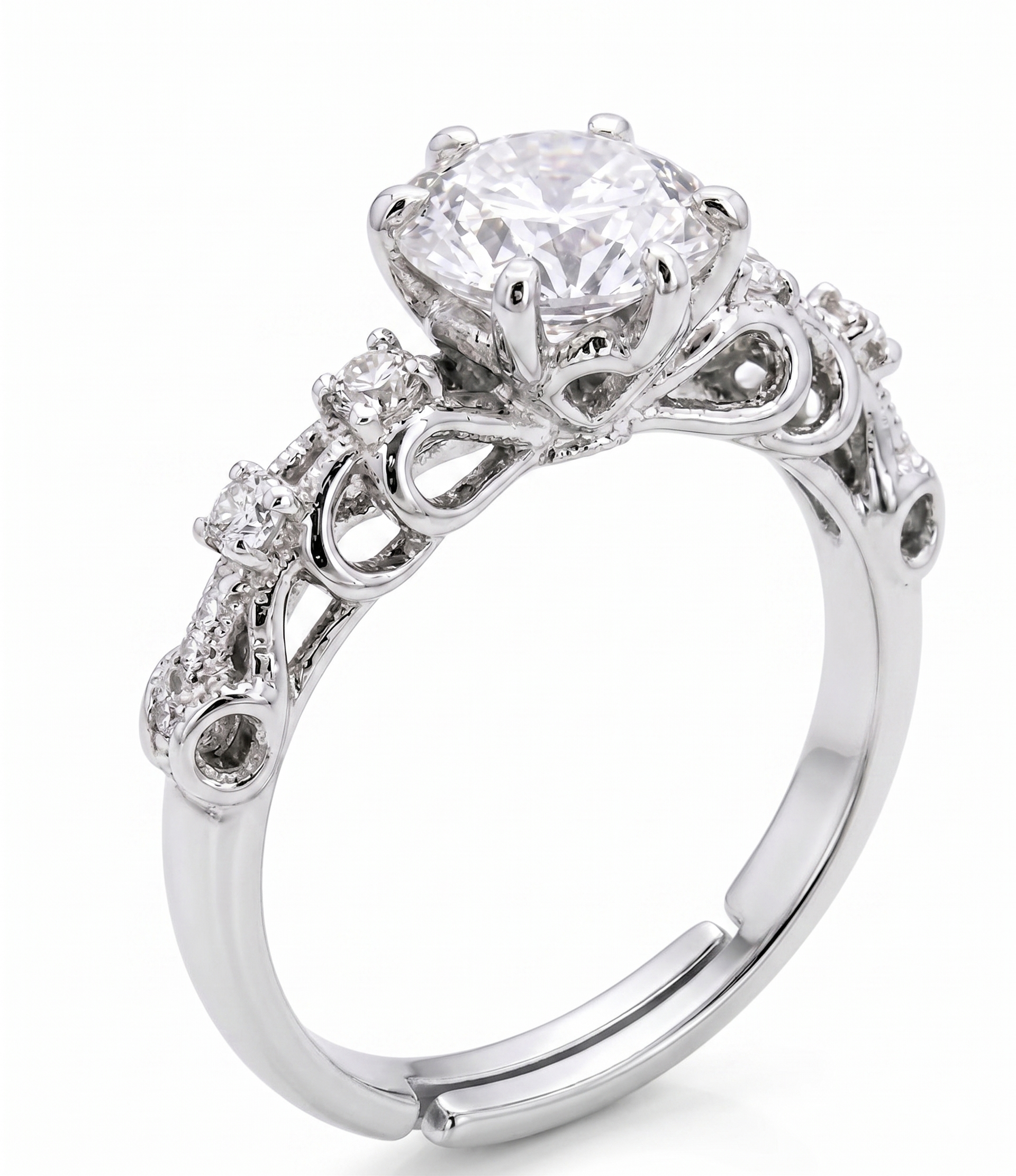 Silver Round Vintage Legacy Ring