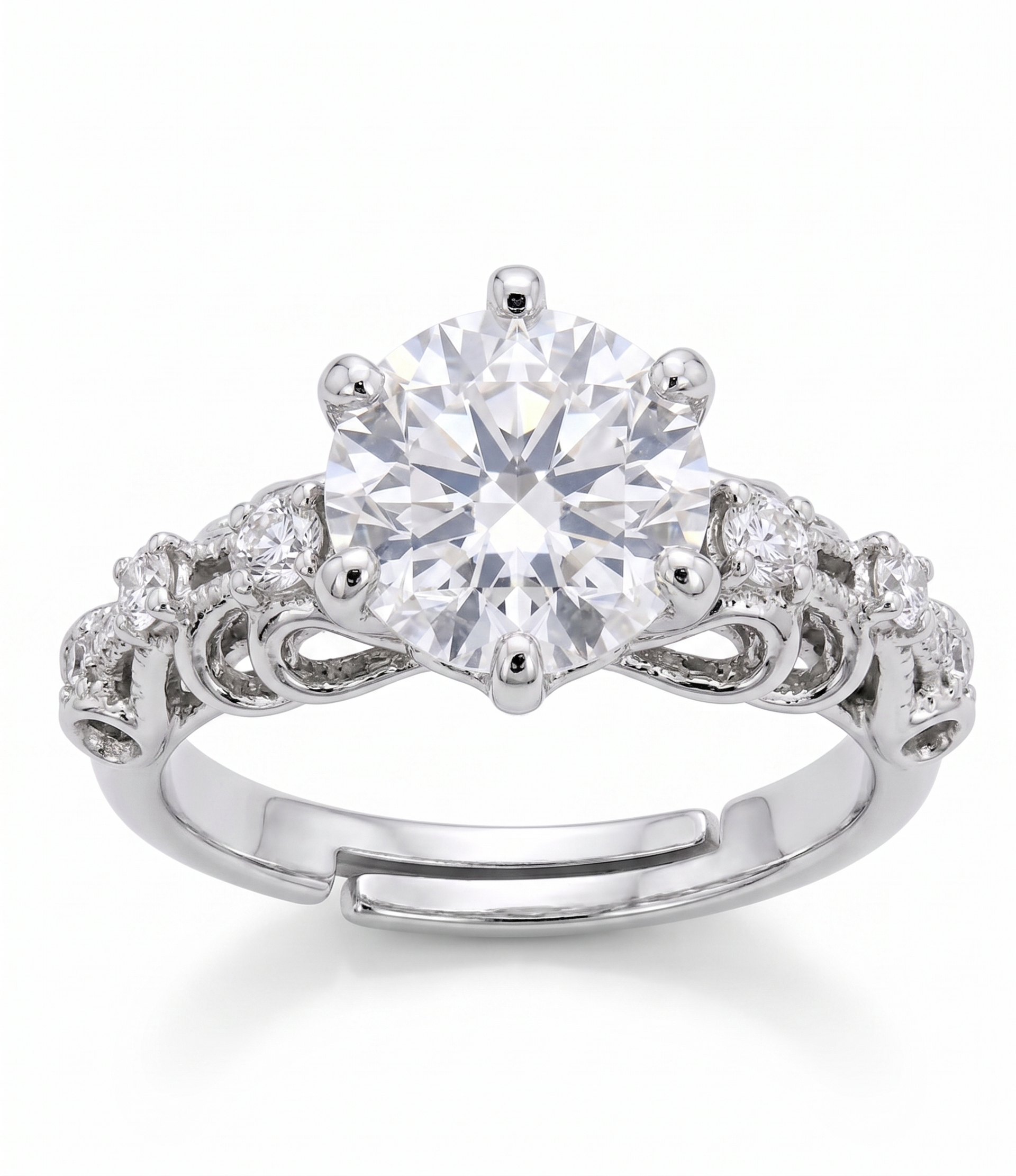 Silver Round Vintage Legacy Ring