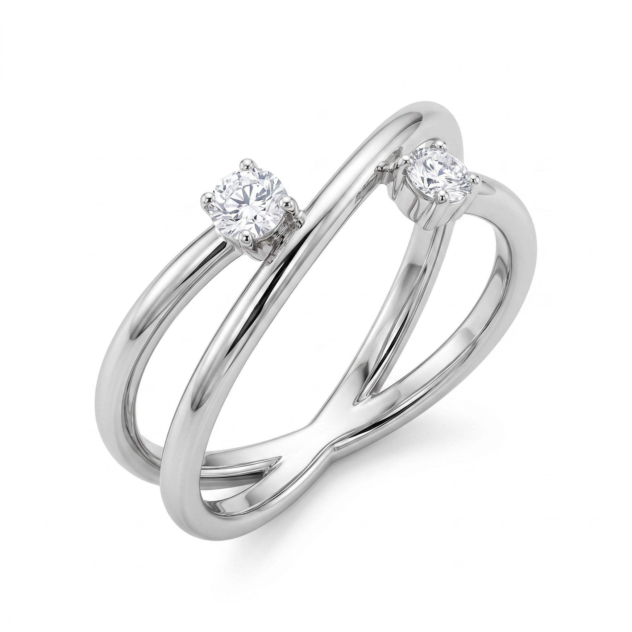 Silver Round Nexus Ring
