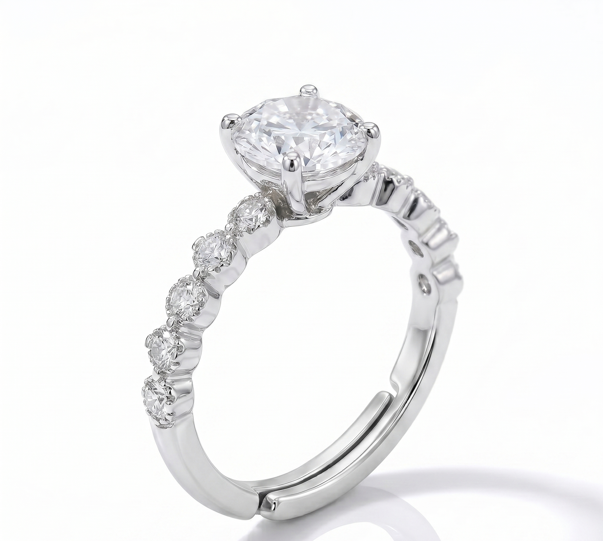 Silver Round Rhythm Ring