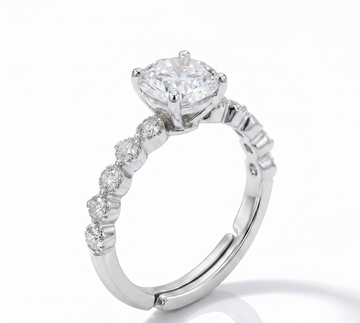 Silver Round Rhythm Ring