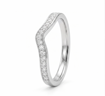 Silver Soft Chevron Ring