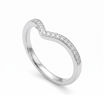 Silver Soft Chevron Ring