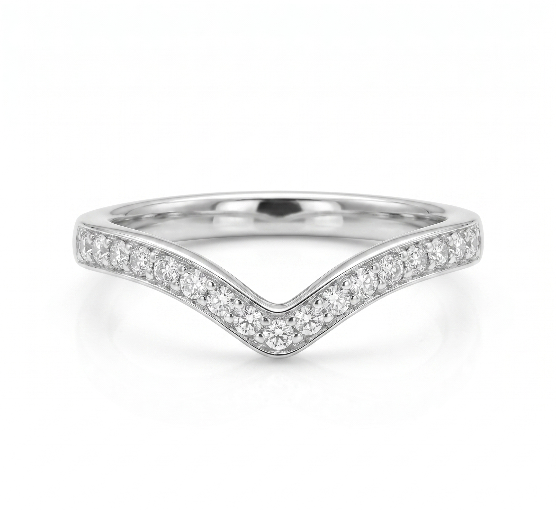 Silver Soft Chevron Ring