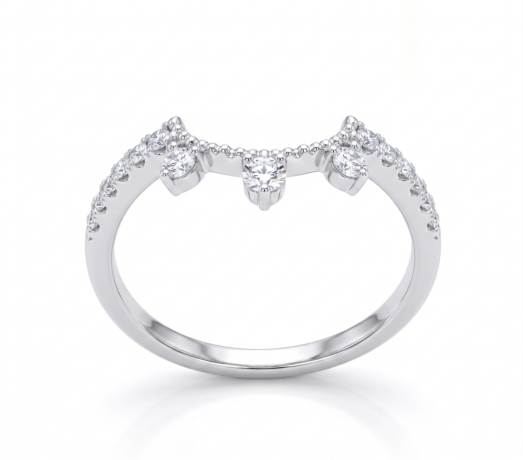 Silver Ambitious Crown Ring