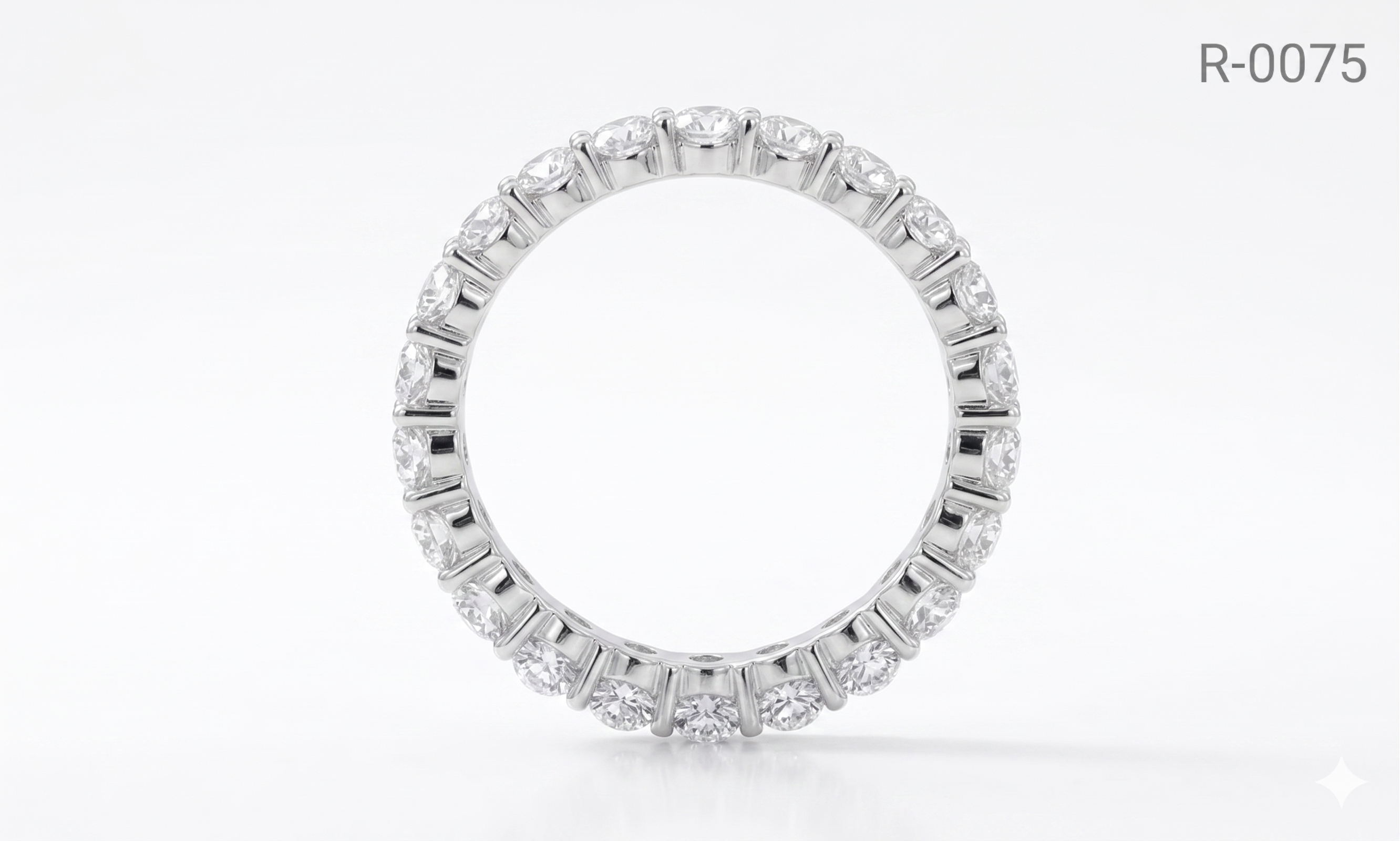 Silver Round Infinite Ring