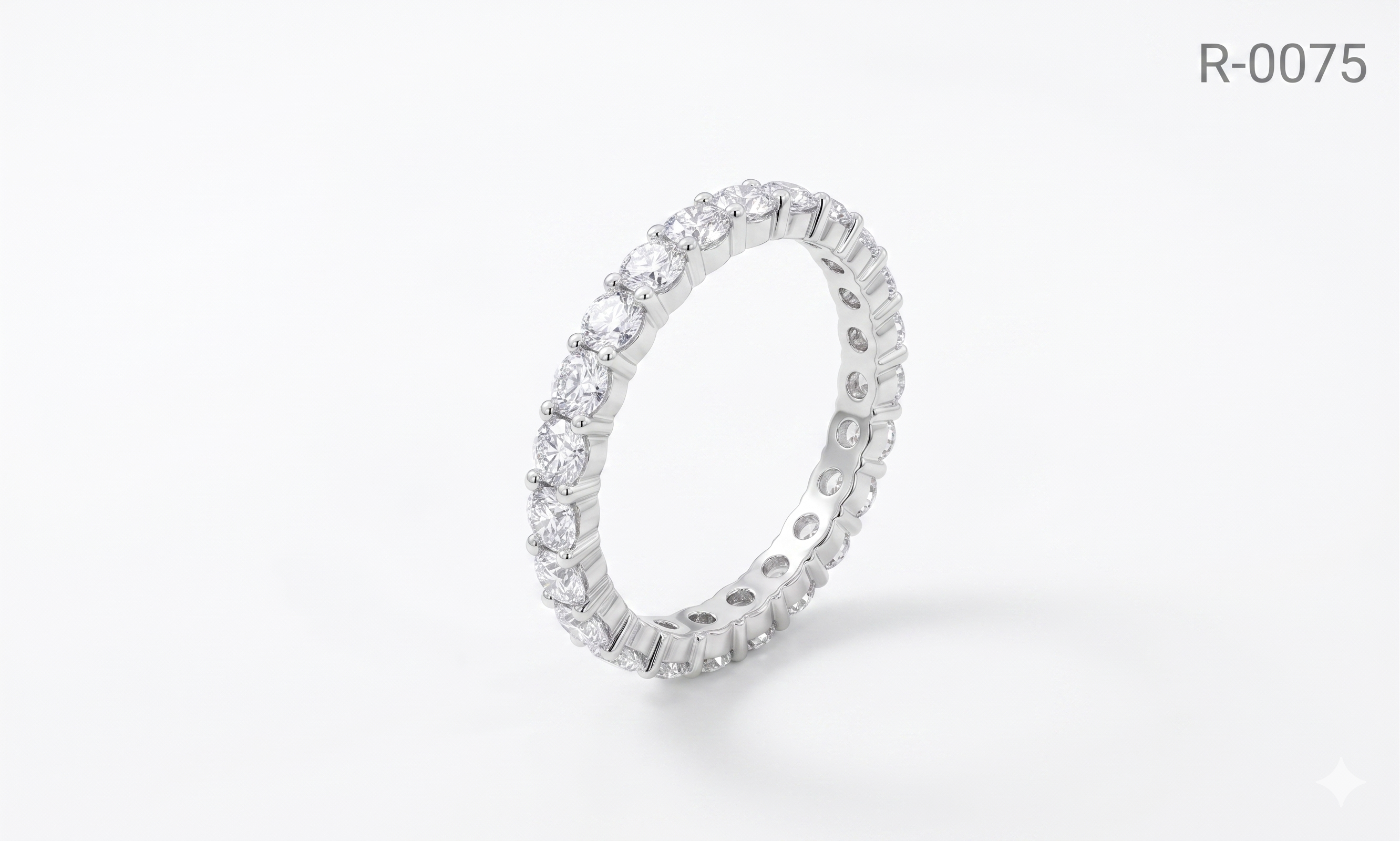 Silver Round Infinite Ring