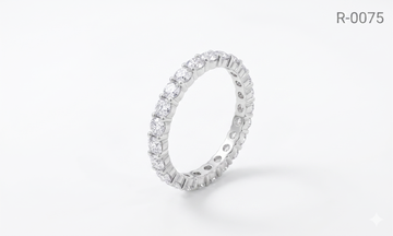 Silver Round Infinite Ring