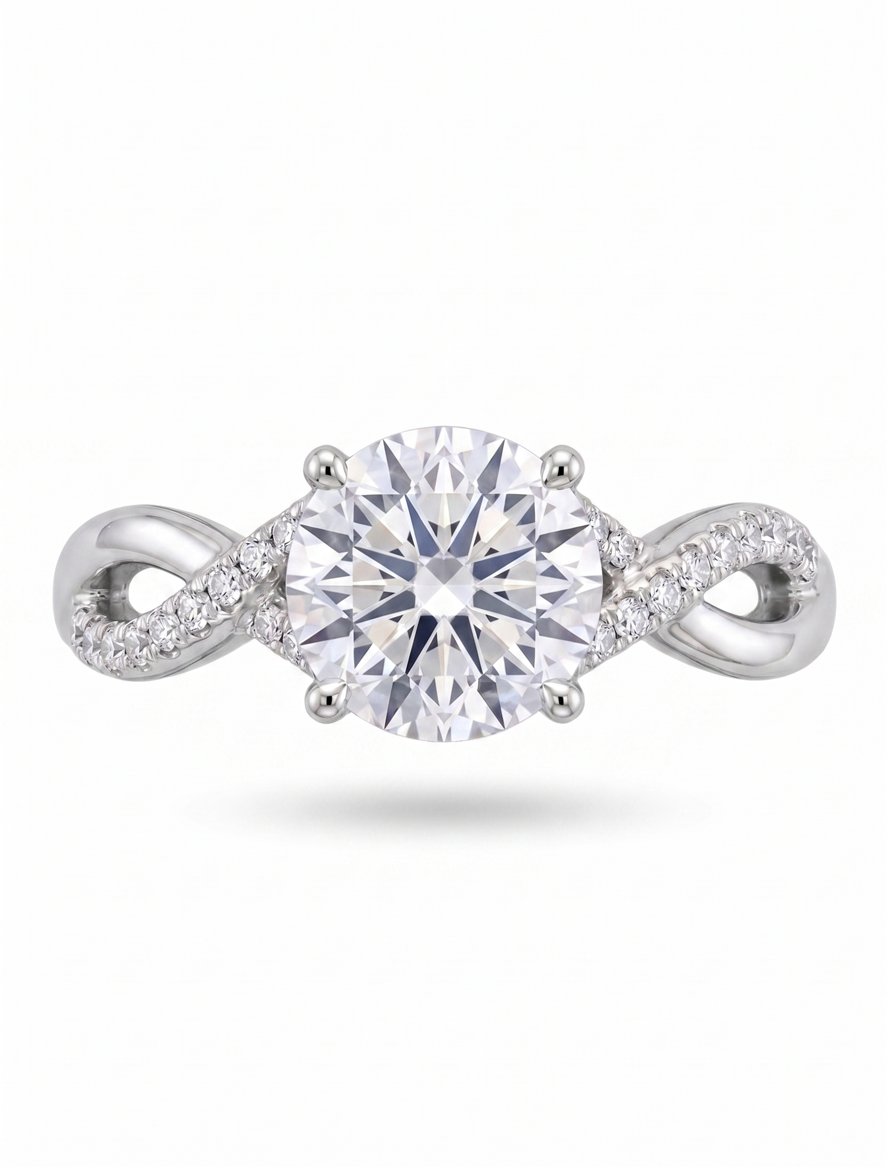 Silver Round Entwine Ring