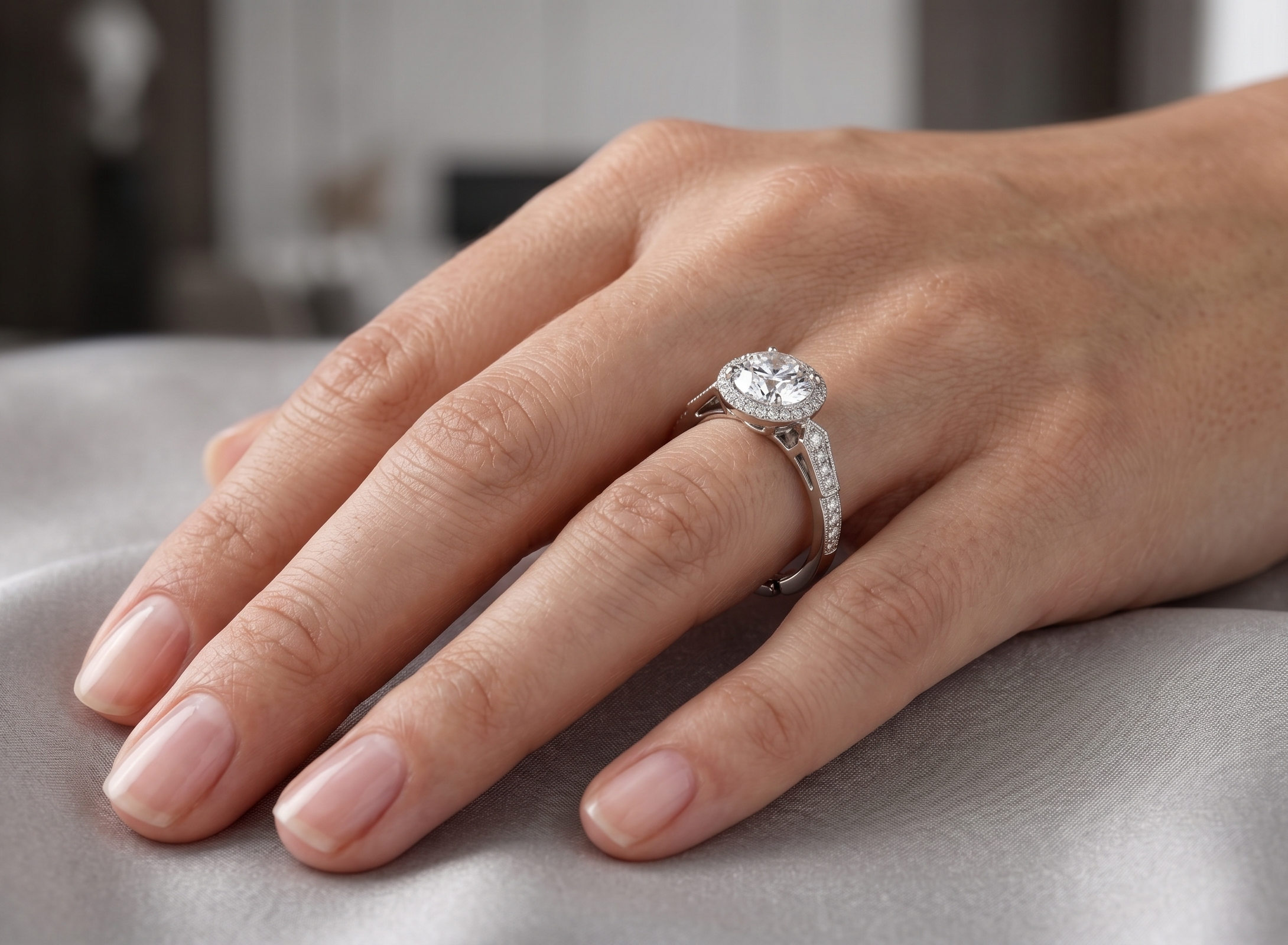 Silver Round Citadel Ring