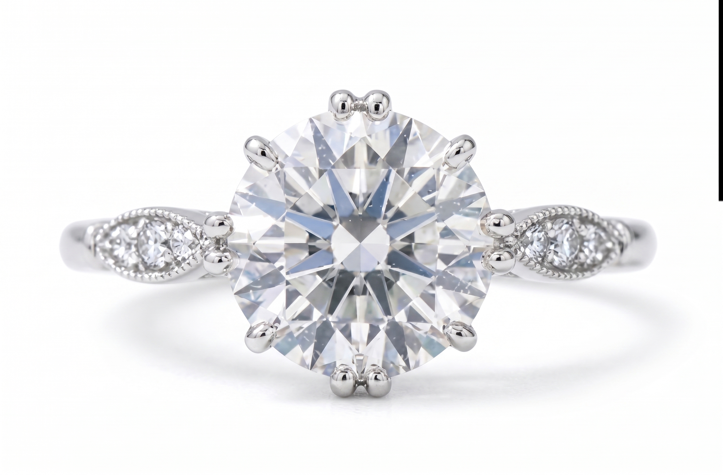 Silver Round Clove Ring