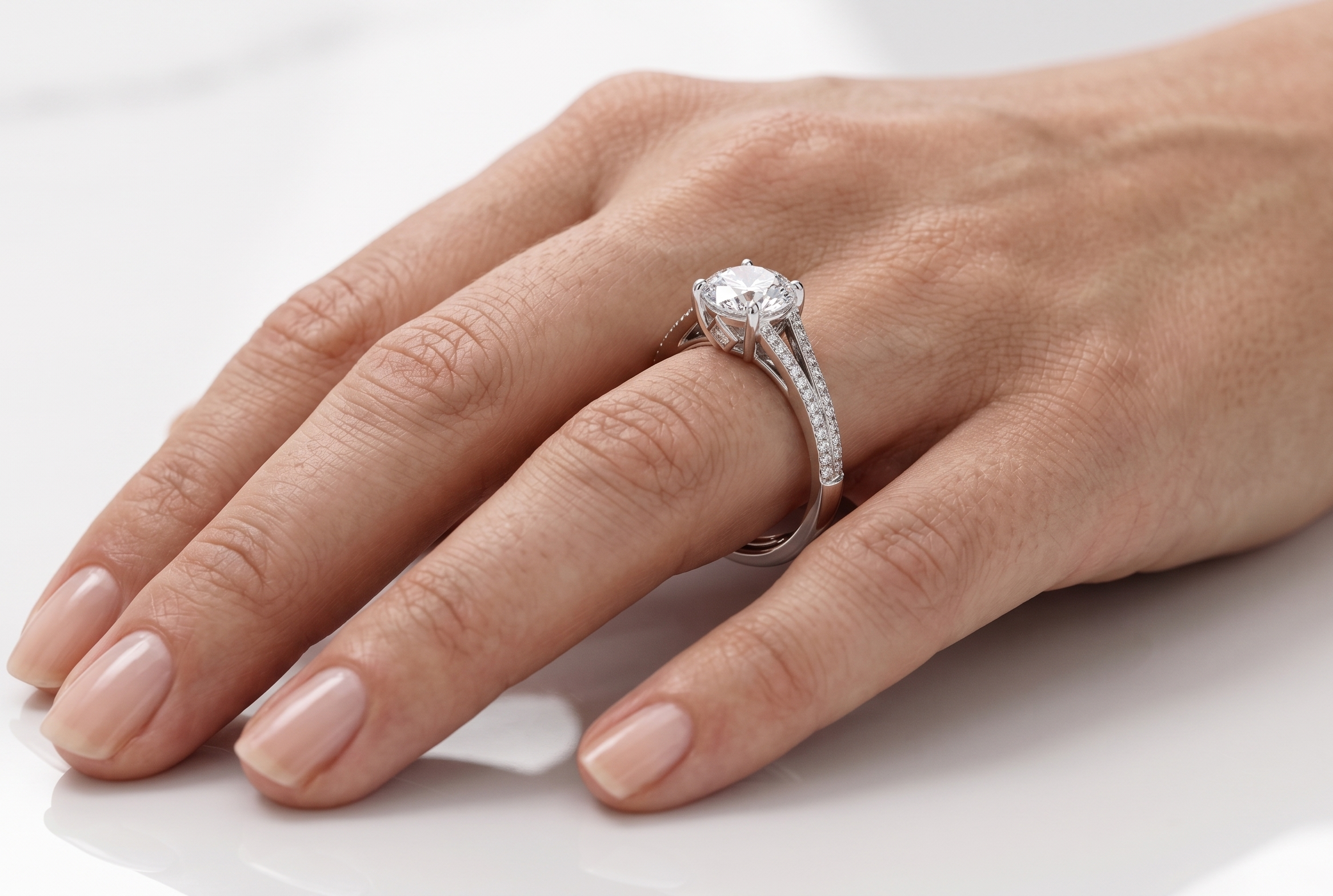 Silver Oval Elara Ring