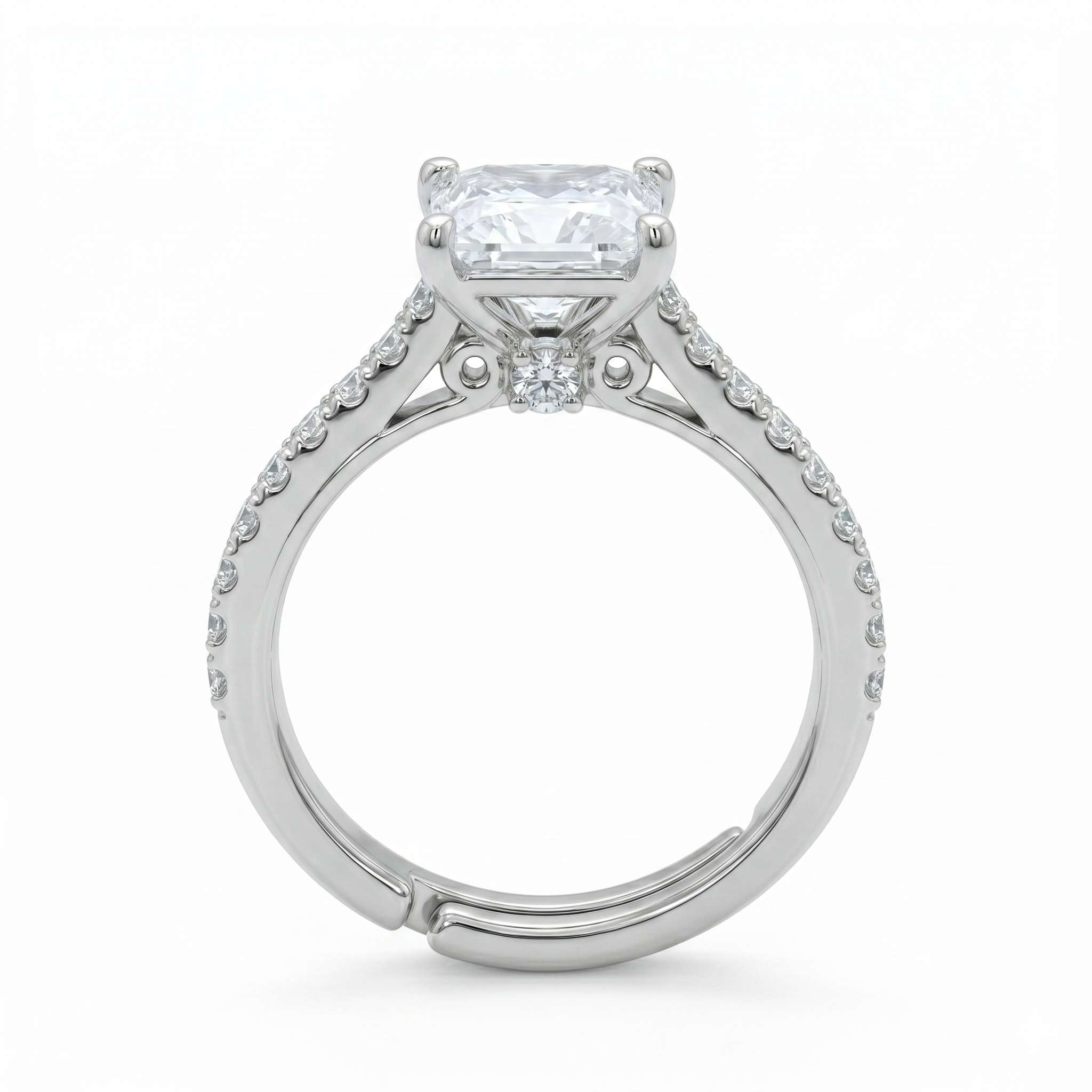Silver Princess Vantage Ring