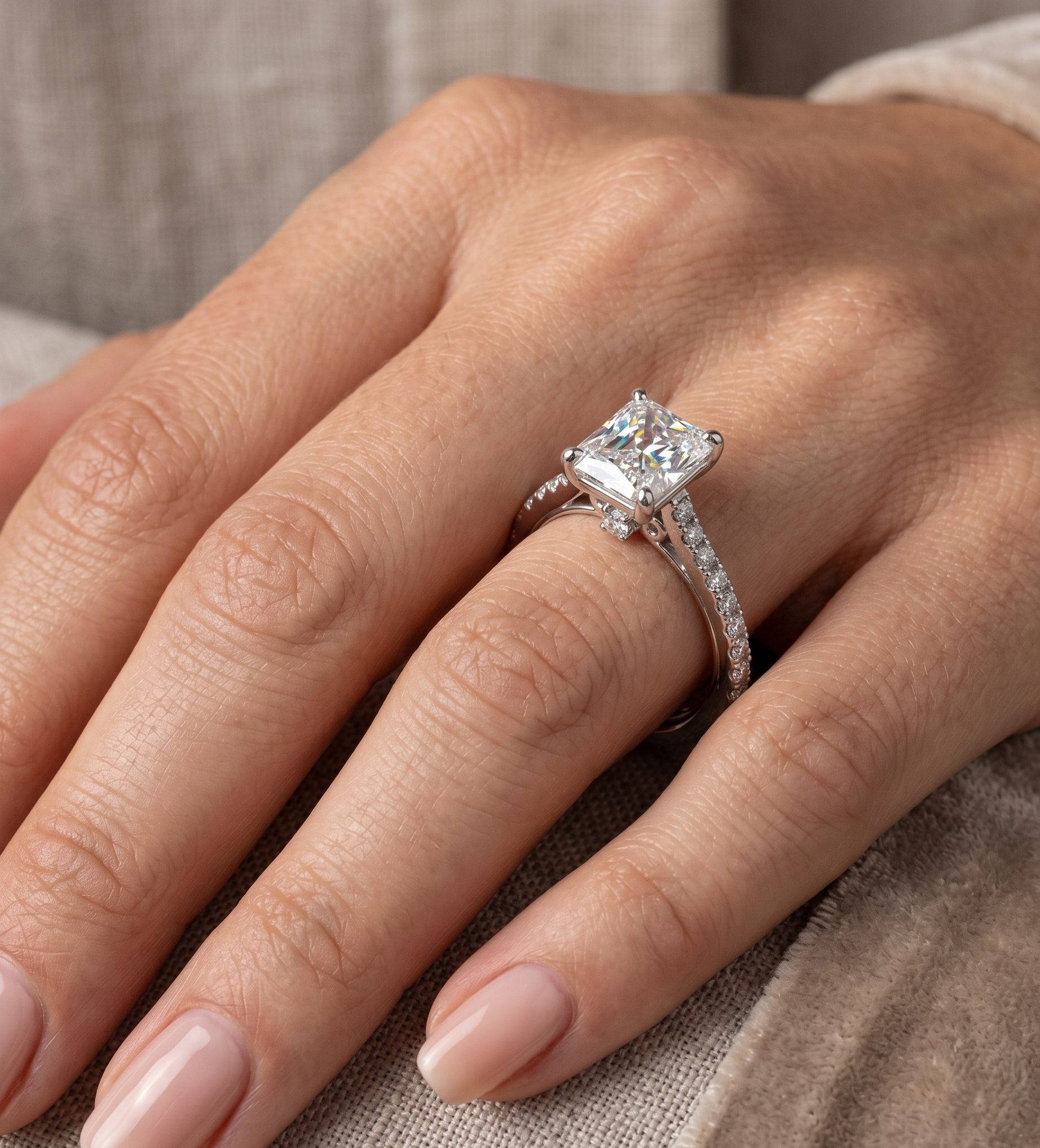 Silver Princess Vantage Ring