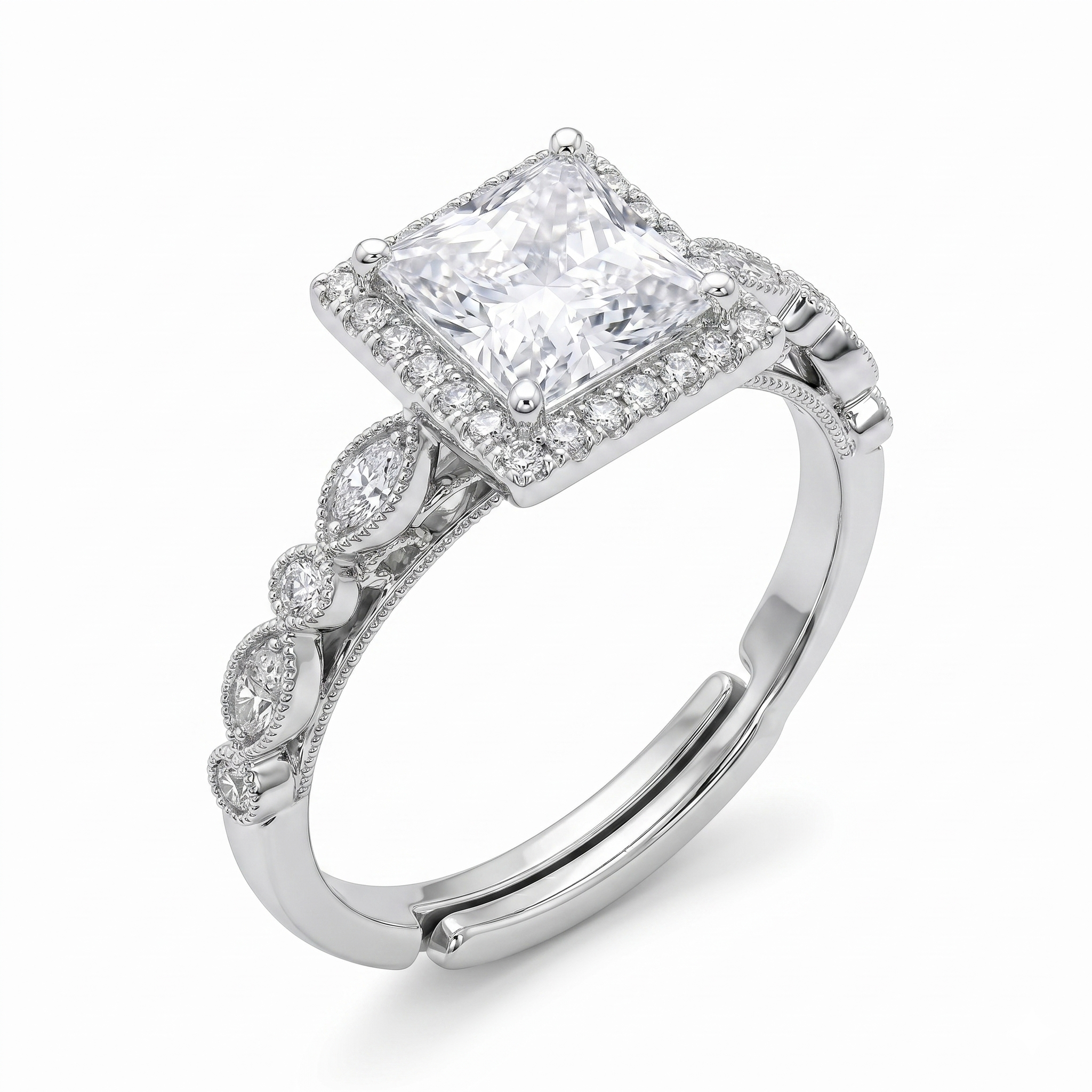 Silver Princess Heritage Ring