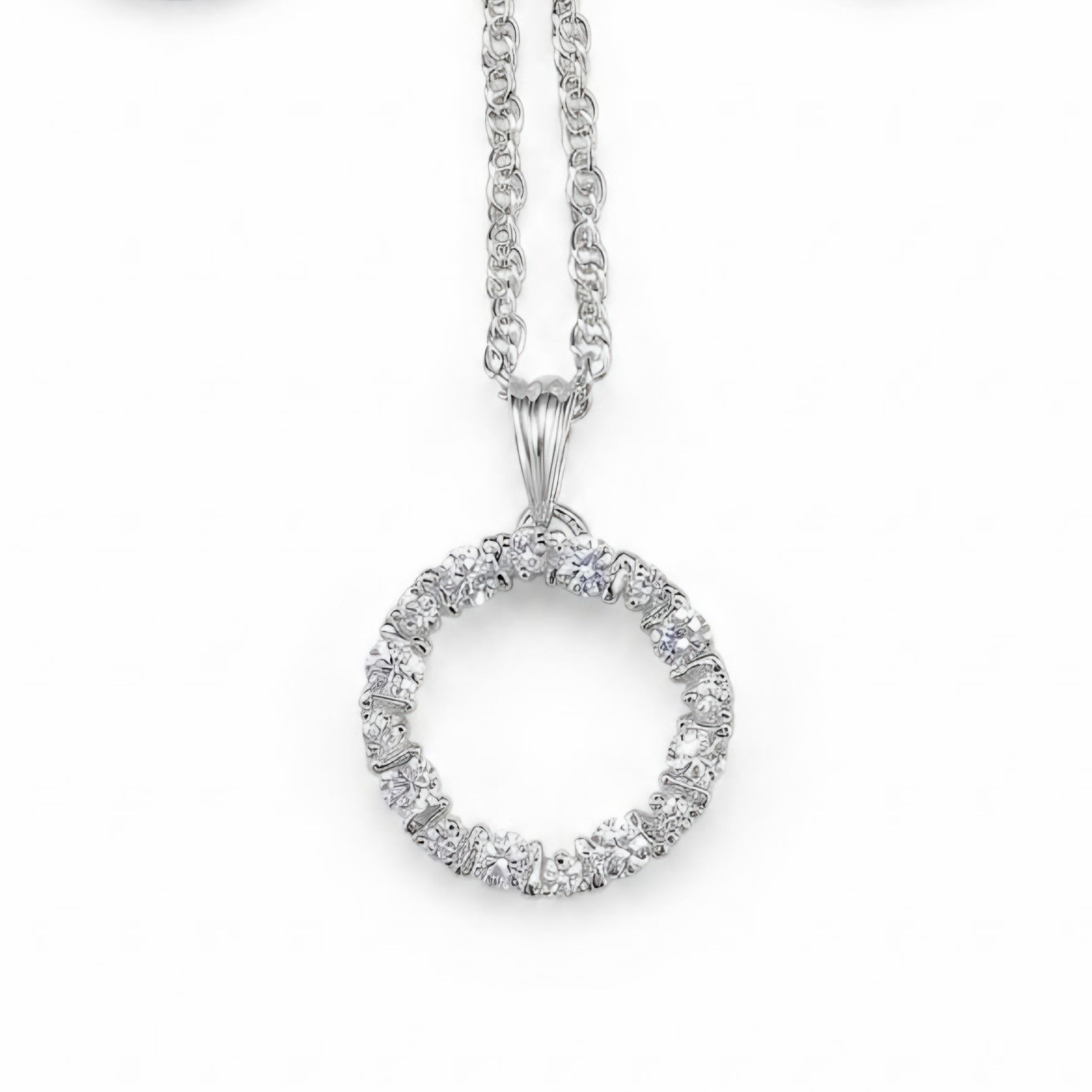 Infinity Circle Crystal Pendant
