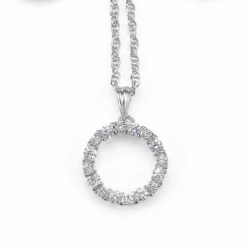 Infinity Circle Crystal Pendant