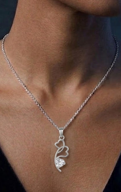 Intertwined Hearts Romance Pendant