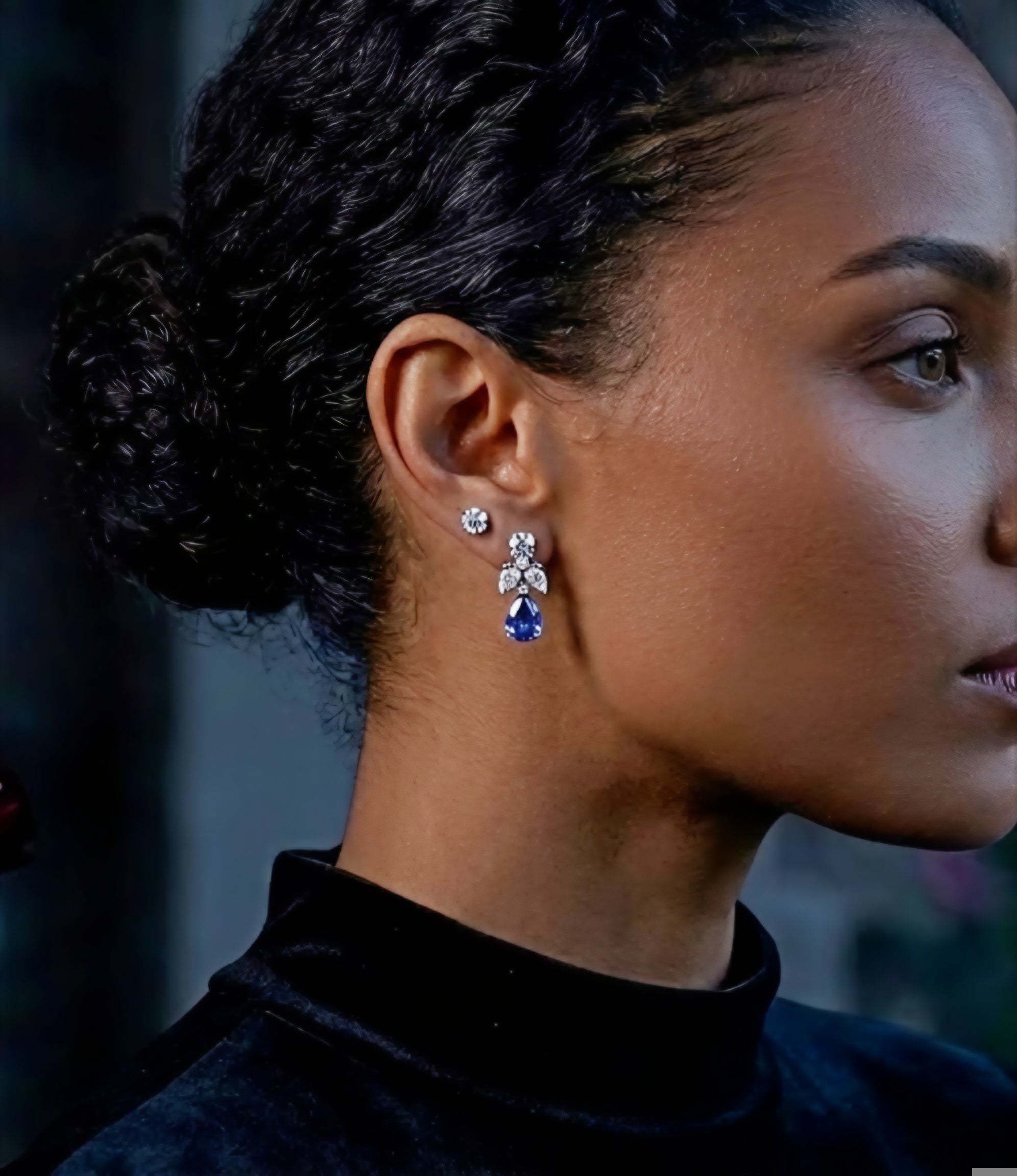 Royal Teardrop Cluster Studs