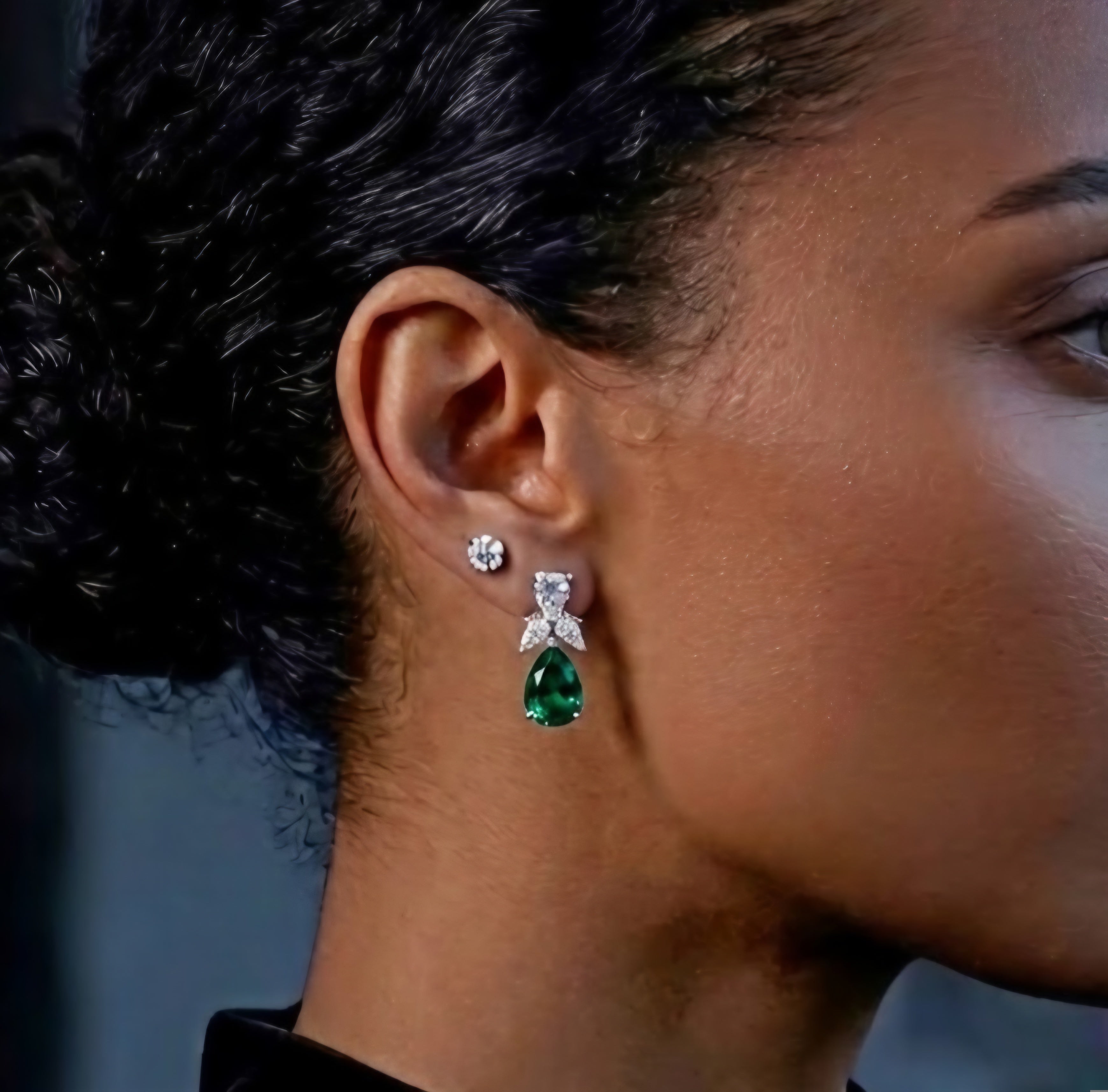 Royal Teardrop Cluster Studs