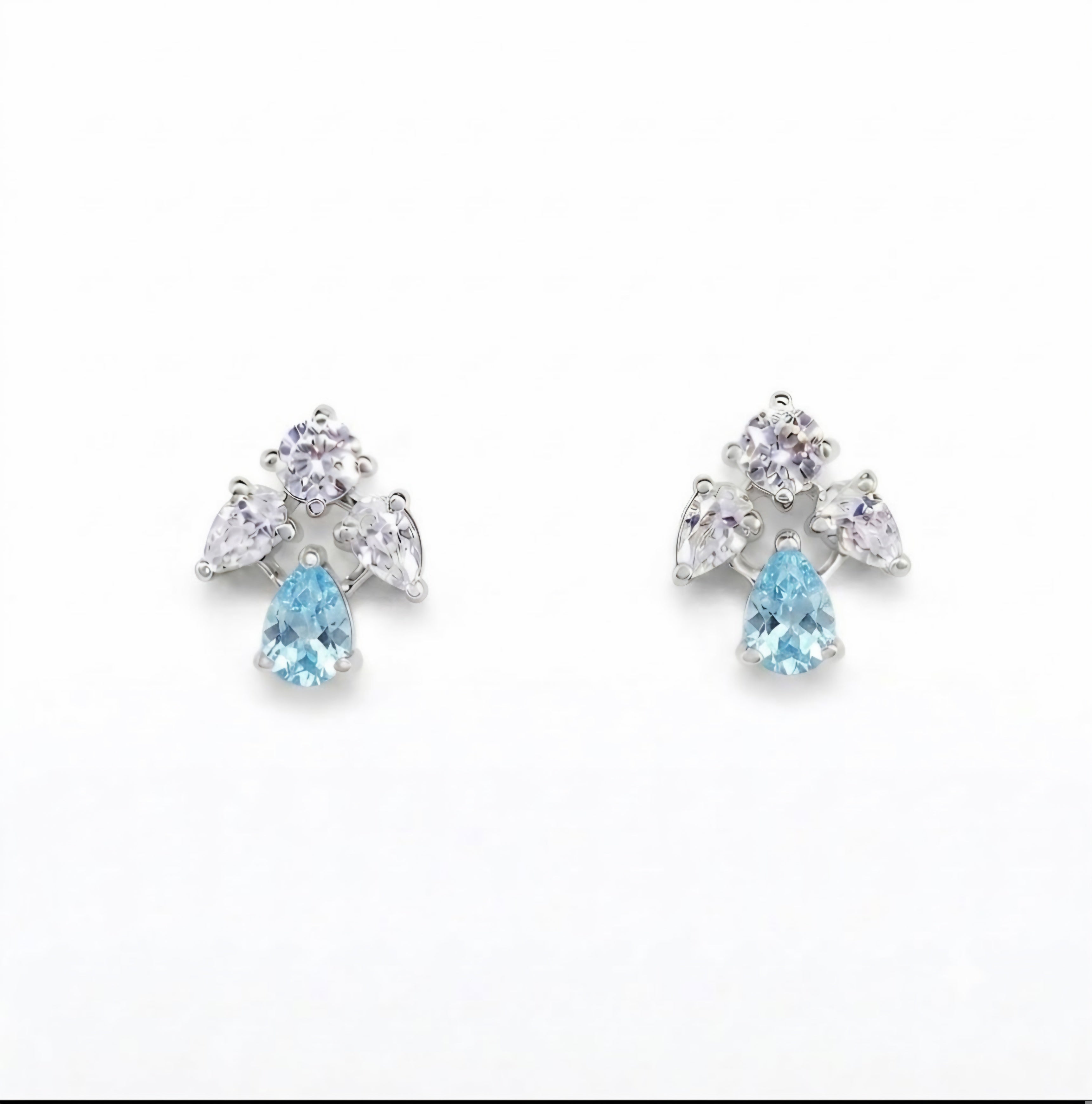 Royal Teardrop Cluster Studs