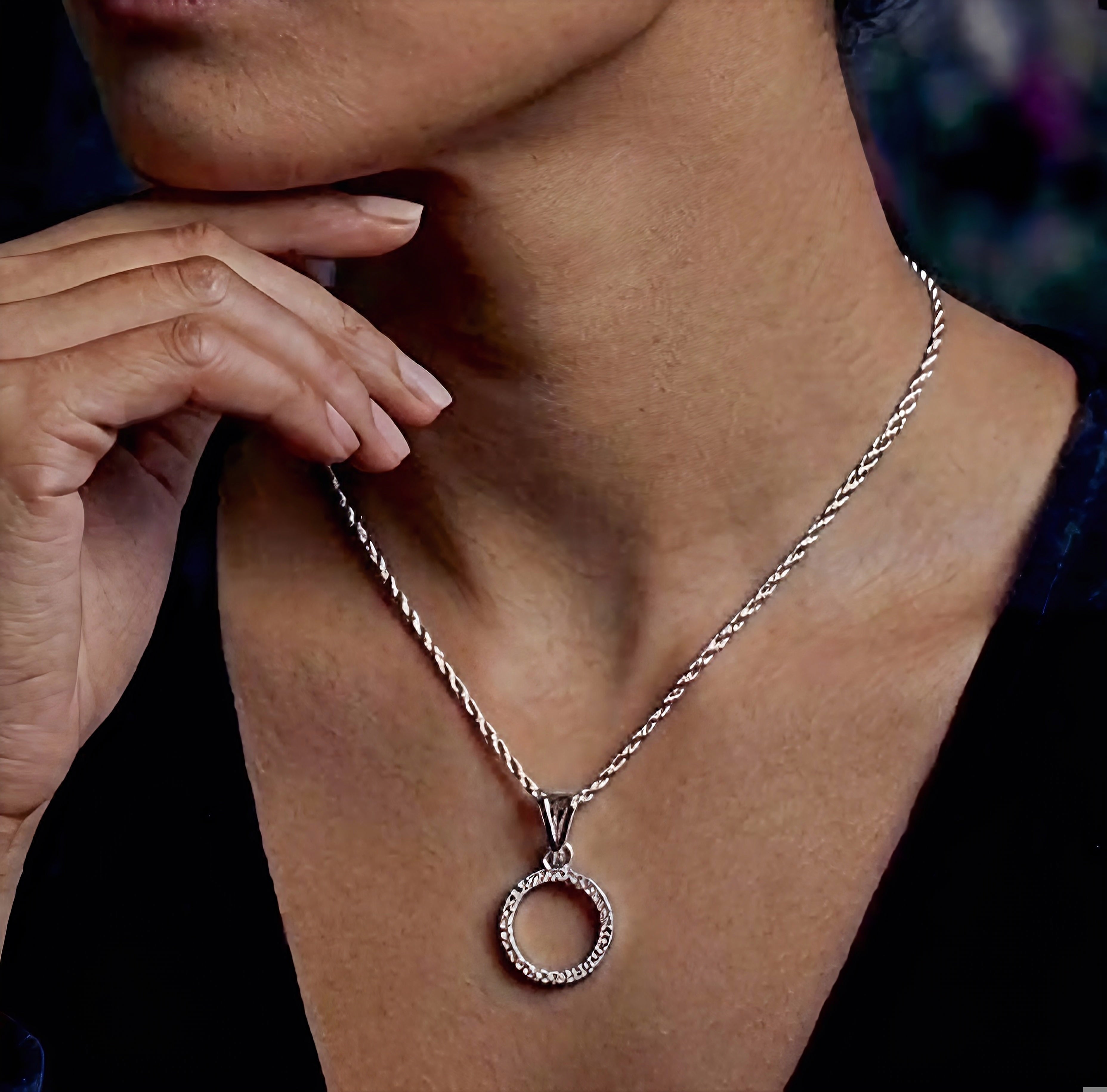 The Eternal Halo Circle Pendant
