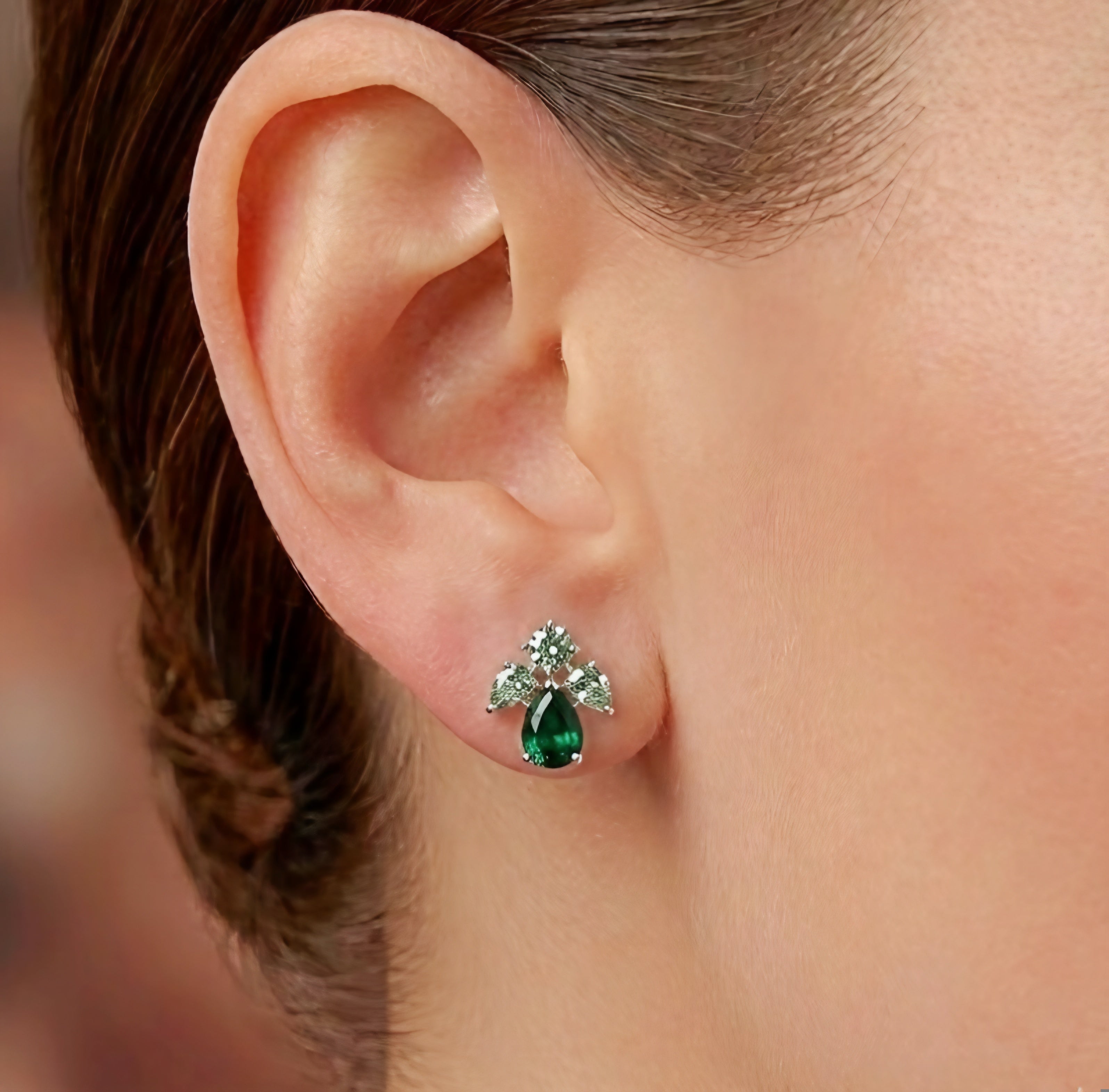 Royal Teardrop Cluster Studs
