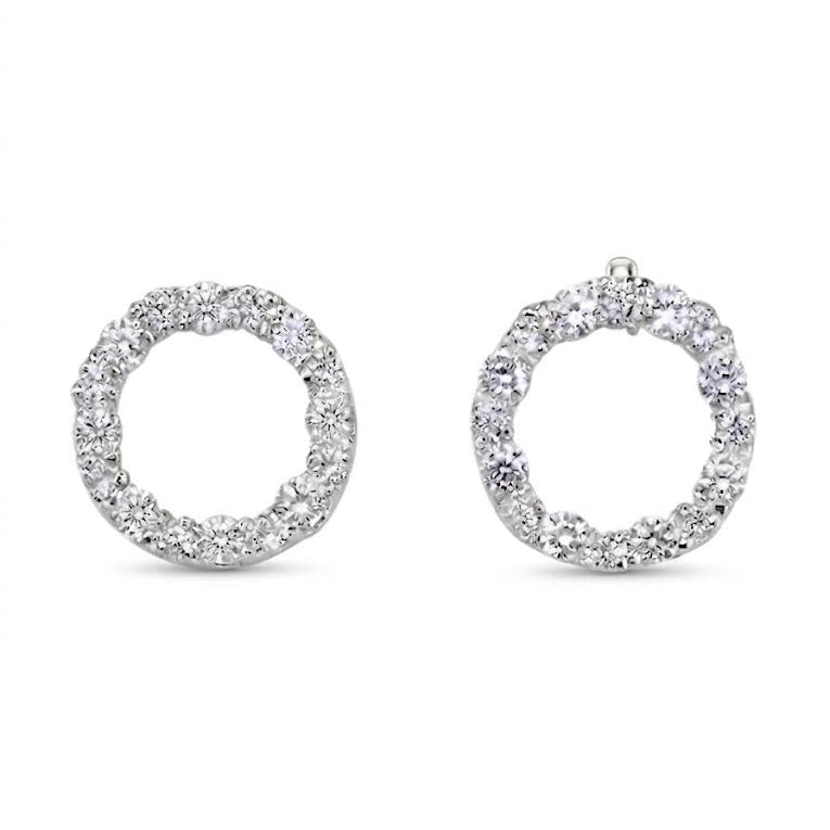 Infinity Circle Crystal Earrings