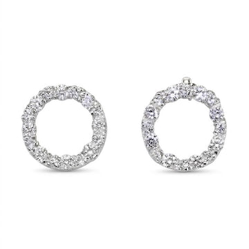 Infinity Circle Crystal Earrings